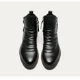 thumbnail image 4 of Jyeity Fashion Dolles Men's Solid Color Double Side Zipper Non-slip Sole Men's Boots Men's Shoes Tassel Boots Men's Leather Boots Thursday Boots Black Size 42(US:8), 4 of 7
