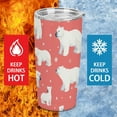 thumbnail image 3 of 20oz Insulated Stainless Steel Tumbler,Cute Polar Bear Double Wall Vacuum Travel Coffee Mug, 3 of 8