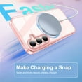 thumbnail image 2 of Dteck with Screen Protector Case for Samsung Galaxy S25,Compatible with Mag-Safe Slim TPU+PC Full-Body Stylish Shockproof Protective Transparent Cover,Pink, 2 of 6