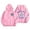 Pink, variant on Valora Women's Hoodies Sweatshirts Casual Loose Hawaii Letter Printed Hoodie for Women Everyday Wear Soft Comfortable Style Grey L