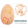 thumbnail image 6 of Milisten 15Pack Simulation Egg Decor Unfinished Wooden Eggs for Rustic Charm Easter Celebrations 6.00X3.80X3.80CM, 6 of 8