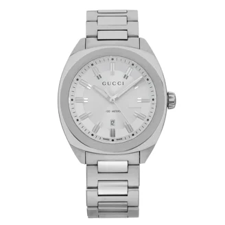Pre-Owned Gucci G-Timeless Date Steel Bronze Checkered Dial  display picture 1