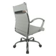 thumbnail image 4 of Corrigan Height Adjustable Faux Leather Office Chair, Small, White and Chrome, 4 of 8