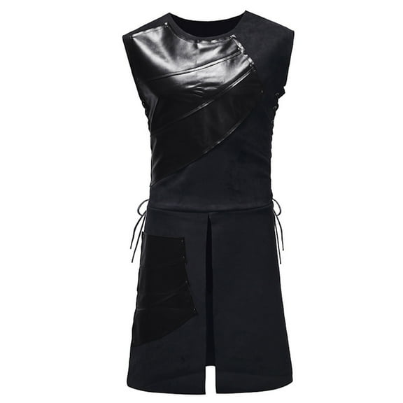 Leesechin Men Casual Round Neck Sleeveless Pullover Color Sweatshirts Blouse