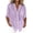 Purple, variant on ManxiVoo Women's Casual Shirt Button Down Long Sleeve Blouse with Sparkle Sequin Detail and Pockets L Size Brown