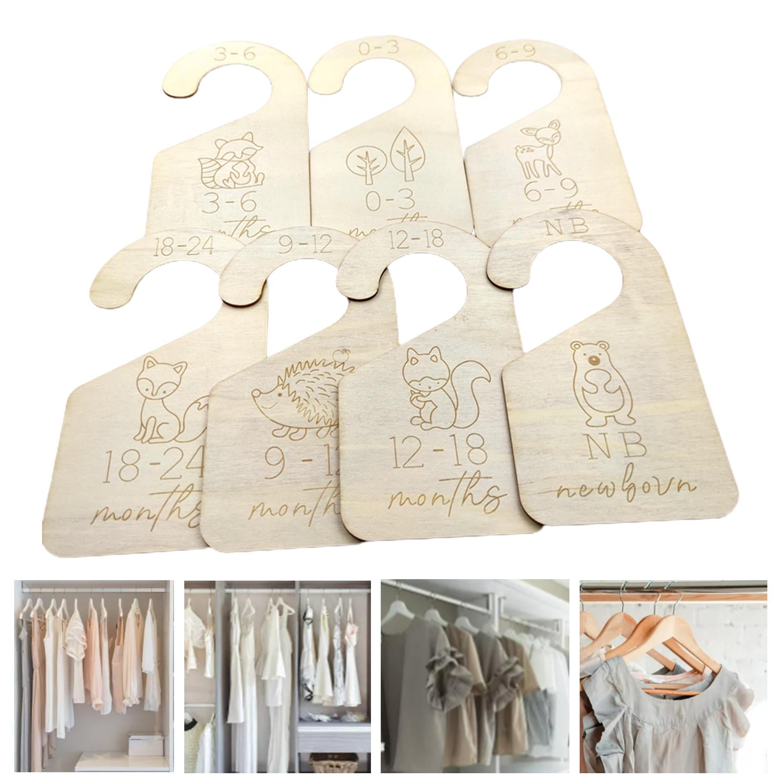 Wood Baby Closet Dividers, From Newborn To 24 Months Baby Clothes  Organizer, Nursery Baby Closet Hanger Organizers Decor For Baby Boys Or  Girls - Temu