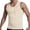Beige, variant on Men's Undershirts Tank Summer Breathable Mesh Elastic Slim Fit Zippered Shirt Abdominal Wear Worn Inside