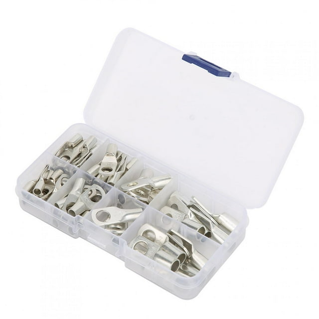 Accessoires de Câblage, 60pcs Silver SC Buckle Terminal de Pièces Électriques Élégant et Moderne