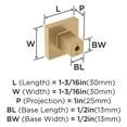 thumbnail image 4 of Amerock Monument Champagne Bronze 1-3/16 Inch Knob, 10 Pack, 4 of 4