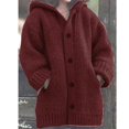thumbnail image 4 of Woman Cardigan Knitwear Oversize Long Sleeve Cardigan Top For Women Formal Daily Party Ball, 4 of 5