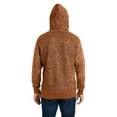 thumbnail image 2 of J America 8711JA Unisex Aspen Fleece Pullover Hooded Sweatshirt, XL, RUST SPECK, 2 of 3