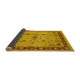 thumbnail image 2 of Ahgly Company Indoor Square Oriental Yellow Industrial Area Rugs, 4' Square, 2 of 4
