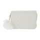 thumbnail image 1 of Ofertas Únicas 1 Pc Monedero Cartera Portátil con Costura Diagonal y Bolas de Peluche Monedero Blanco, 1 of 5