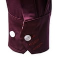 thumbnail image 4 of Bcfgryg Mens Long Sleeved Youth Fashion Casual Lapel Slim Fit Color Shirt Men Shirts Casual Red L, 4 of 5