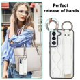 thumbnail image 5 of Funda de PU con anillo de cobertura total antideslizante para Samsung Galaxy S22 con pulsera, 5 of 5