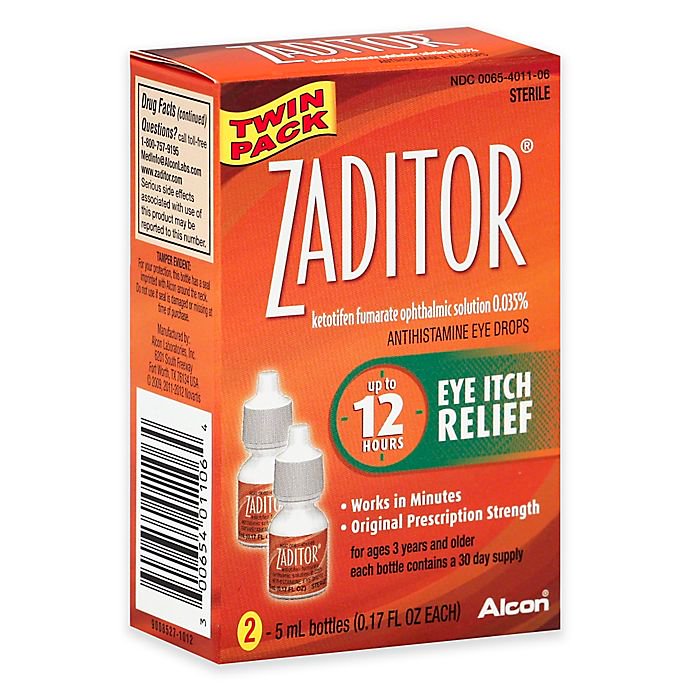 2 Pack Zaditor® 2Count Eye Drops