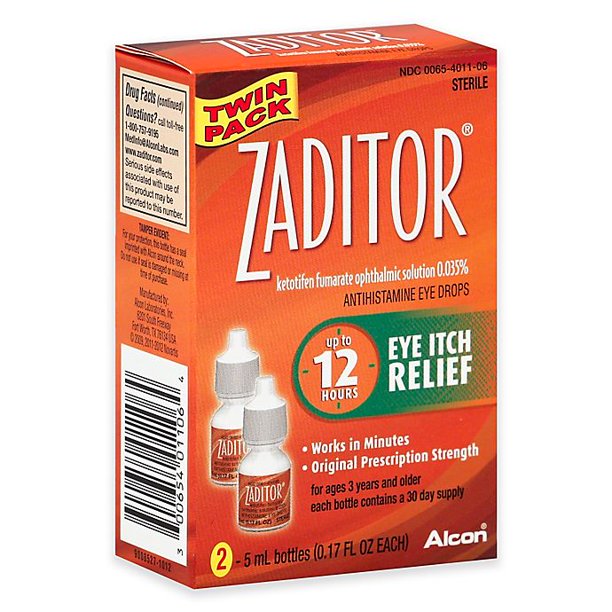 2 Pack Zaditor® 2Count Eye Drops