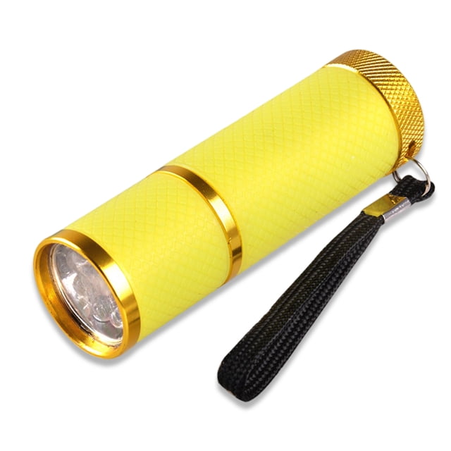 Luz de esmalte de uñas de mano Lámpara de secado rápido Secador de spa Secador de linterna Clavos operados por batería Art Mini Mano Torch Manicure Equipment Amarillo