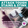 thumbnail image 3 of Uncle Todd's Concentrated Carpet Cleaner Powder, 15 oz Pouch, Pet Odor & Stain Remover, Enzyme Formula, Fresh Scent, 3 of 9