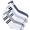 Blue, variant on Hanes Originals Men’s Crew Socks, 6-12, 6-Pairs