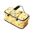 thumbnail image 4 of Cesta de picnic, bolsa de comestibles, organizador, cesta de almacenamiento portátil reutilizable, plegable para regalo de inauguración de la casa,, 4 of 8