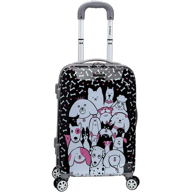 Rockland Vision Hardside Spinner Wheel Luggage, Puppy, Carry-On 20-Inch ( Pack of 2 )