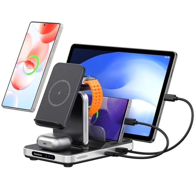 Cargador inalámbrico SwanScout 901S para Samsung S25/S24/S23/S22