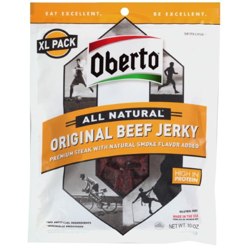 Oberto All Natural Original Beef Jerky XL Pack, 10 Oz.