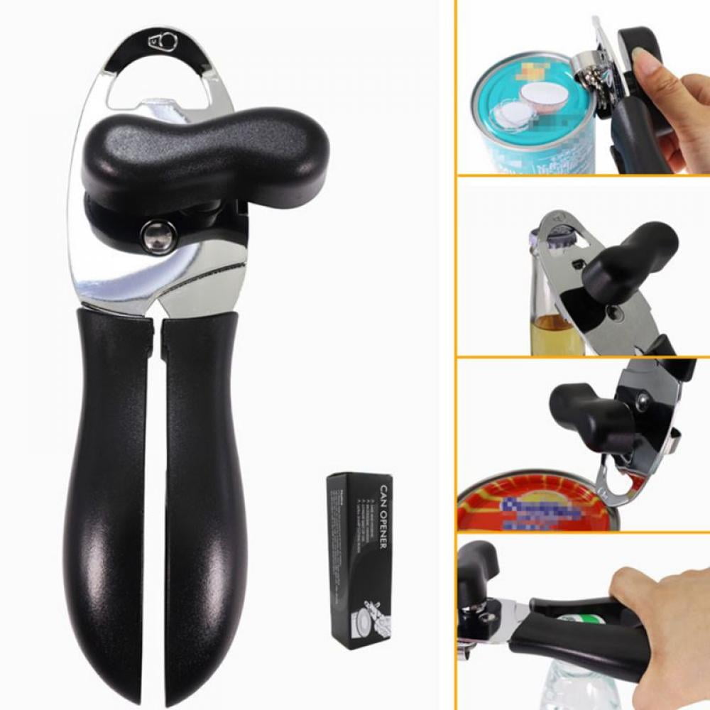 AIDUCHO 3 in 1 Can Opener Manual Anti-Slip Grip Can Opener Smooth