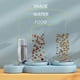 thumbnail image 5 of Dispensador de agua automático para gatos, almacenamiento de agua, comida para perros y gatos, cuenco doble, contenedor de comida con bebedero, alimentador para mascotas, 5 of 5