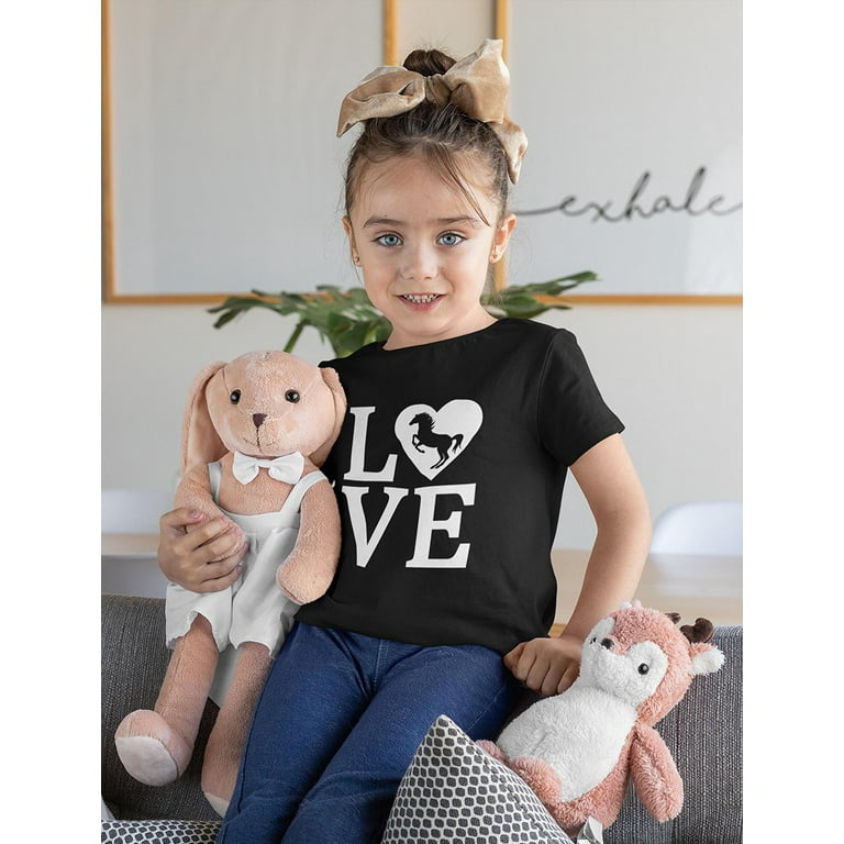 Tstars Girl s Horse Lover Shirt Kids Equestrian Clothes Horse Birthday Gift Horse Themed Graphic Tee Perfect Equestrian Gifts for Girls Love