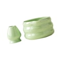thumbnail image 2 of Cuenco de cerámica Matcha, Chawan, con soporte para batidor, taza de café y sopa, cuenco de té Matcha, cuenco ceremonial para Matcha en polvo Verde brillante, 2 of 8
