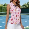 thumbnail image 5 of Uorisanigo Easter Eggs Women's Dry-Fit Golf Shirts with Zipper Size 2XL Floral Casual Sleeveless Hiking Running Workout Tops for Women Outing Wear, 5 of 7