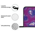 thumbnail image 6 of LNWH Oven Mitts, Oven Mitts and Pot Holders Set, Outdoor BBQ Mitts Heat Resistant Cooking, Purple Love Pattern Pattern, 6 of 8