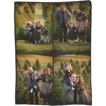Custom Blanket - Soft, Lightweight, And Vibrant | Personalized Plush Fleece And Flannel For Photo Memories 50"X40"