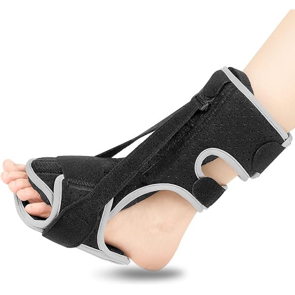wonima44 Upgraded Adjustable Plantar Night Splint for Women & Men, Relief Brace for Plantar Fasciitis Relief, Achilles Tendonitis and Foot Drop (Black)
