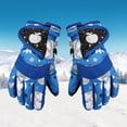 thumbnail image 4 of Joernso 1 Pair Skiing Gloves High Insulation Warming Keeping Waterproof Winter Unisex Kids Snow Gloves for Outdoor, 4 of 8