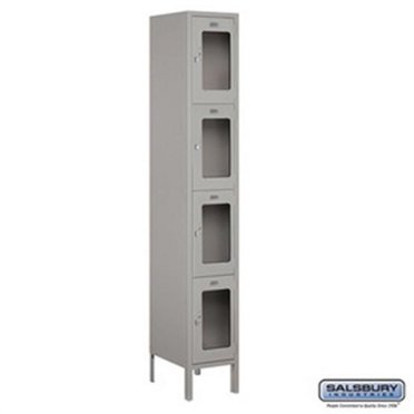 Salsbury Industries 3716S-3PSFU USPS 4C Horizontal Mailbox Maximum High Unit 56.75 in. Front Loading Single Column with Stand-Alone Parcel Locker, Sandstone