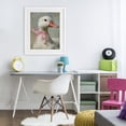 thumbnail image 3 of Stupell Industries Traditional Portrait of Pink Bow Goose White Framed Print Under Glass, 17 x 21, by LSR Design Studio, 3 of 8