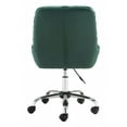 thumbnail image 5 of Extra Comfy Green Velvet Rolling Office Chair, 5 of 11