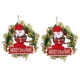 thumbnail image 1 of uds corona de Papá Noel 10,6x10,6 pulgadas corona de puerta navideña de plástico reutilizable para pared de ventana del hogar, 1 of 14