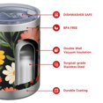 thumbnail image 4 of 12oz Tumblers Pioneer Flower Vacuum Insulated Stainless Steel Travel Tumbler Cups Mug with Lid and Straw for Beer,Coffee,Beverages with Cleaning Brush for Cold & Hot Drinks, 4 of 5