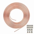 thumbnail image 1 of Copper Nickel Brake Line Tubing Coil with Fittings 25ft Length 3/16in OD Flexible Automotive Solution, 1 of 5