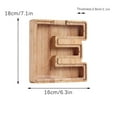 thumbnail image 2 of Bzdzmqm under $5 Wooden Money Box, Personalized Wooden Name Money Box, 26 English Letters Deposit Bank,Kidavings Bank with Transparent Lid, Educational Wooden Piggy Bank forChildren, 2 of 6
