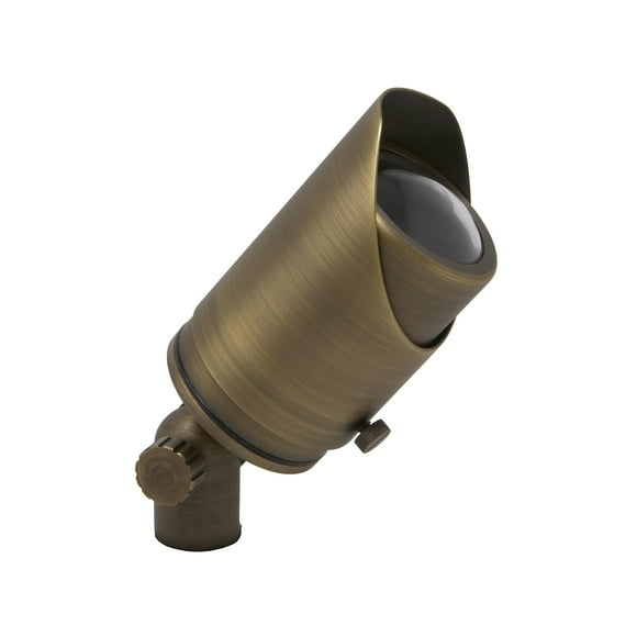 Lightkiwi C4573 Projecteur Extérieur en Laiton à Mise au Point Réglable, Luminaire DEL pour Paysage à Basse Tension - Parfait pour les Lumières de Jardin, de Clôture, de Garage et Plus (Ampoule Non Incluse)