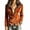 Orange, variant on Viluyesy Womens Velvet Jacket Zip Up Long Sleeve Collared Casual Fashion Coat Army Green Size M