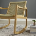 thumbnail image 4 of Powell Quinlan Boho Woven Rope Indoor Rocking Chair, Natural, 4 of 10