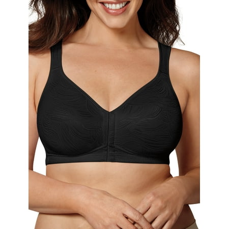 

Playtex 18 Hour E525 Posture Boost Wirefree Bra Black 38DD Women s