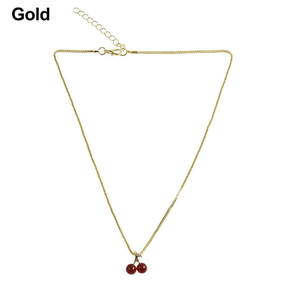 Red for cherry pendant necklace