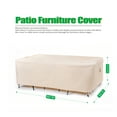 thumbnail image 2 of F&J Outdoors Waterproof Outdoor Table Cover 86"(W)×44"(D)×27.5"(H), 2 of 9